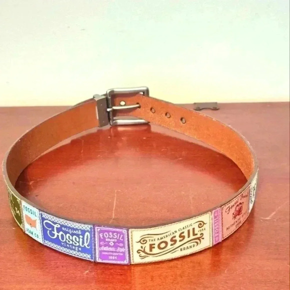 Rare Fossil Belt Unisex Stitch Patchwork - Picture 3 of 8